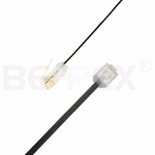 Ultra Thin RJ45 Slim Cat6a U/UTP OD:1mm x 4mm Network Jumper Cable